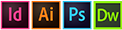 InDesign-Illustrator-Photoshop-Dreawmeaver